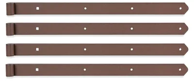 Obrázok produktu pre Alberts 822088 DURAVIS® závesný pásik, rovný, zaoblené zakončenie, hrdzovo hnedý s obojstrannou povrchovou úpravou, priemer rolky 13 mm, rozmery 600 x 40 mm, sada 4 ks