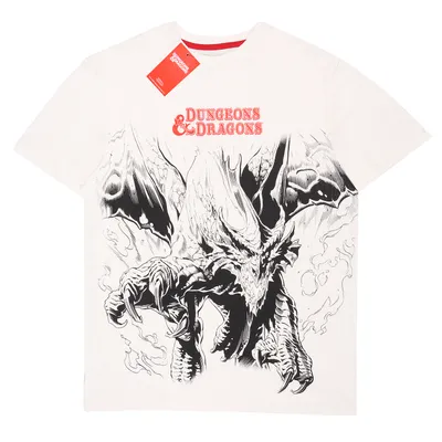 Produktbild von Dungeons And Dragons - Oversized Dragon - Natural T-Shirt - Größe L