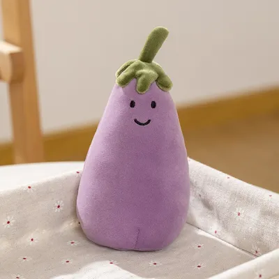 Produktbild von Jellycat Vivacious Vegetables Egg Plant Food Plush, 7 inches