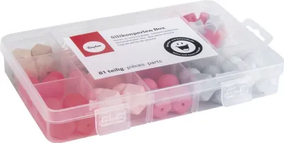 Produktbild von Silikonperlenbox - Rosa