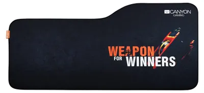 Image de Tapis de souris gaming, dimensions 930 x 350 x 430 mm, couleur noire, pour bureau