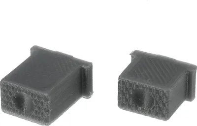 Produktbild von Set: Knopf für Hupe & Lichthupe 3D, Silbergrau, Doppeltaster - für S51, S70, SR50, SR80 - MZ ETZ