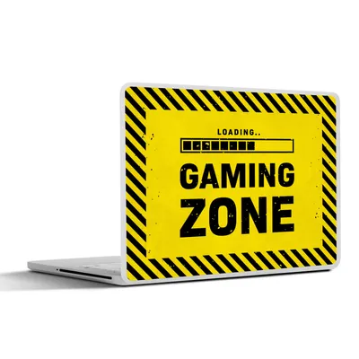 Produktbild von MuchoWow® Laptop Aufkleber Sticker Cover Spiele - Zitate - Controller - Spielzone - Spiel 36.5x27.5 cm - Laptop-Sticker