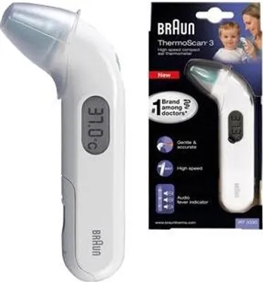 Immagine prodotto di Braun Infrarot Fieberthermometer ThermoScan® 3 (IRT3030WE)
