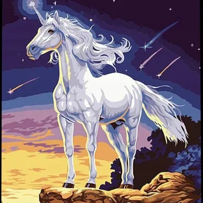 Obrázok produktu pre NORIMPEX Obraz podľa čísiel Unicorn 40x50 cm 1005537