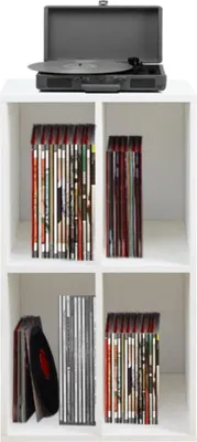 Productafbeelding van Famanu vinylplatenkasten voor opslag en presentatie - wit