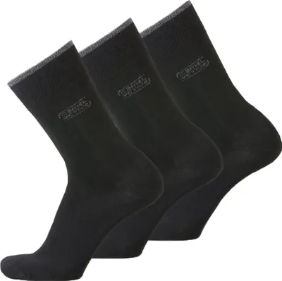 Produktbild von camel active Basic Socks 3er Pack 6593 610 black Strumpf schwarz Socken, Größe:43-46