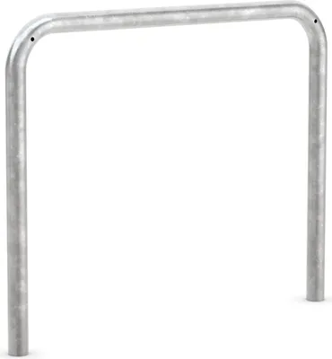 Produktbild von Anlehnparker aus verzinktem Stahlrohr 48 mm, LxH 1000x1150 mm, zum Einbetonieren