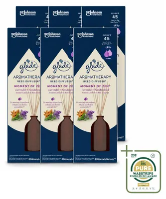 Productafbeelding van 6 x Glade Aromatherapie geurstrips Moment of Zen - Lavendel en sandelhout - 80 ml - Voordeelverpakking - 6 stuks