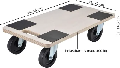 Produktbild von Transport Rollbrett bis 400 kg