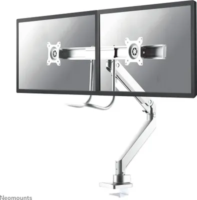 Immagine prodotto di Neomounts NM-D775DXWHITE Braccio per monitor 10-32" - molla a gas - Topfix - arresto a 180°