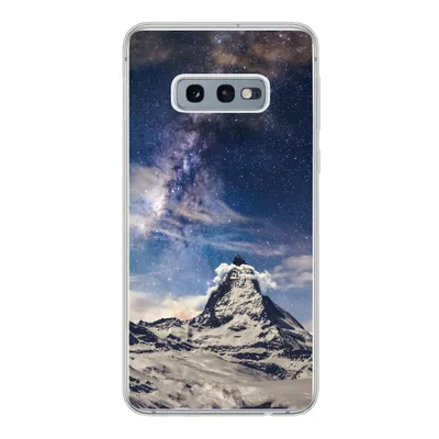 Produktbild von MuchoWow® Handyhülle Schutzhülle Hülle für Samsung Galaxy S10e Berge - Sterne - Universum - Jungen - Mädchen - Kinder Silikon Softcase Handy Hülle - Handy