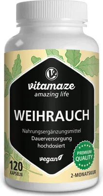 Image de Encens 900 mg hautement dosé, gélules végétaliennes 120 pc