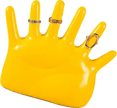 Obrázek produktu pro Prstenový držák na ruku Všechny kulaté displeje Odolné proti vyblednutí Vynikající ruční stojan na šperky pro náramky Hodinky Žlutý