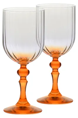 Obrázek produktu pro KROSNO Bubble Oranžové sklenice na víno, Sada 2, 300 ml