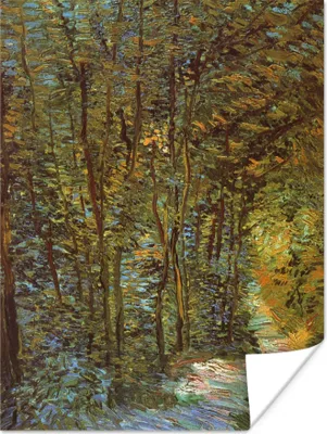 Produktbild von MuchoWow® Poster In den Wäldern - Vincent van Gogh 90x120 cm - Wohnzimmer