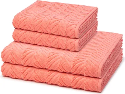 Produktbild von Ross Sensual Skin 2 X Handtuch 2 X Duschtuch im Set Walkfrottee aus Baumwolle 500 g/m², Elegantes Design, Zopfmuster mit gewebter Bordüre