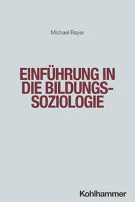 Image de Einführung in die Bildungssoziologie