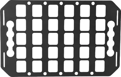 Produktbild von LKW-Ladefläche, Molle-Panel-Rack, 31,8 x 20,3 x 0,2 cm, Aluminium, L-Schienen-Organizer für Autos, SUVs, Pickups, Wohnmobile