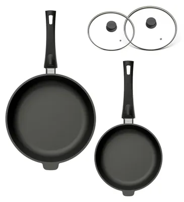 Produktbild von Hoffmann STONIQ Pfannen-Set 4-tlg. Ø 24+28 cm IQ-SHIELD Antihaft