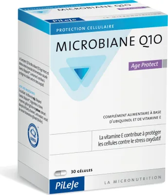Produktbild von Pileje Microbiane Q10 Age Protect 30 Glules