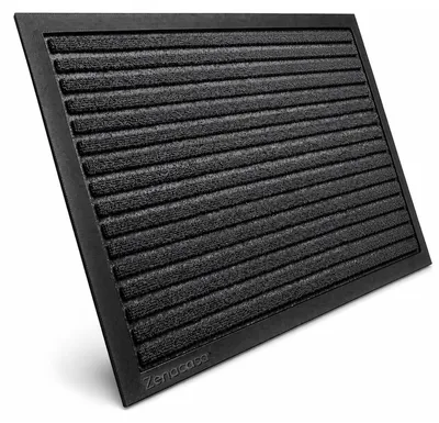 Image de Paillasson extérieur - Antidérapant - Rayé - Anthracite - 40 x 60 cm