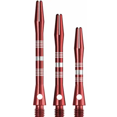 Produktbild von Designa | Multiline Aluminium Dartschäfte | Short 35 mm | Rot | 1 Set