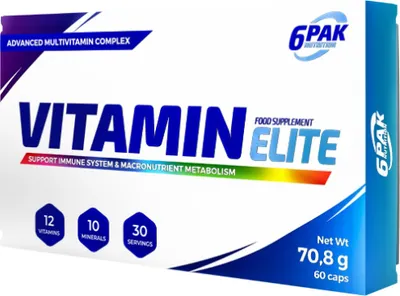 Obrázok produktu pre 6Pak Vitamin Elite 60Kapiek
