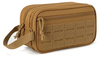 Obrázek produktu pro Toaletní taška, kompaktní design, robustní konstrukce, khaki