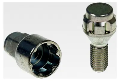 Produktbild von Raddiebstahlsicherungsbolzen M12x1,5, Kegelsitz, Schaftlänge 24,0mm, Schlüsselweite 17mm / 19mm