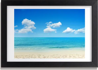 Produktbild von Bild 30x20 MDF-Rahmen, Wandkunst Paradies-Strand