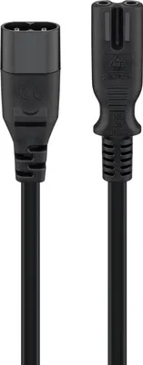 Obrázok produktu pre goobay Verlängerungskabel C7/C8 schwarz 2 m