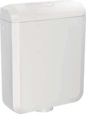 Produktbild von Cornat LEDA NEW Spülkasten - weiß - Kunststoff, 3-seitige Anschlussmöglichkeit - 2-Mengen-Spülung - tiefhängend / Spülkasten WC / Toilettenspülkasten