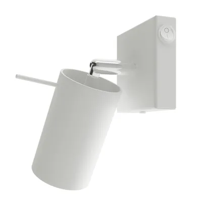 Produktbild von Wandleuchte RING weiß mit einem Schalter 1xGU10 10W Stahl 16x8x8cm Sollux Lighting