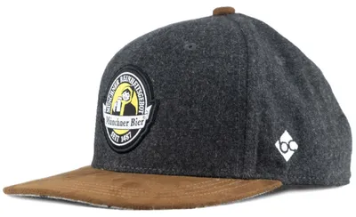 Bavarian Caps "Münchner Bier" Snapback Baseball-Cap in grau