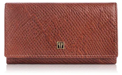 Produktbild von Damengeldbörse aus braunem Naturleder Paolo Peruzzi T-09-BR