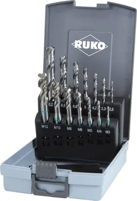 Immagine prodotto di RUKO 245048RO CNC tap set 14-piece metric DIN 371, DIN 376 HSS 1 Set