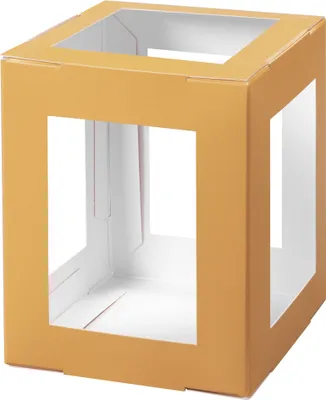 Produktbild von folia Laternen-Zuschnitt 135 x 135 x 180 mm orange 5 Stück