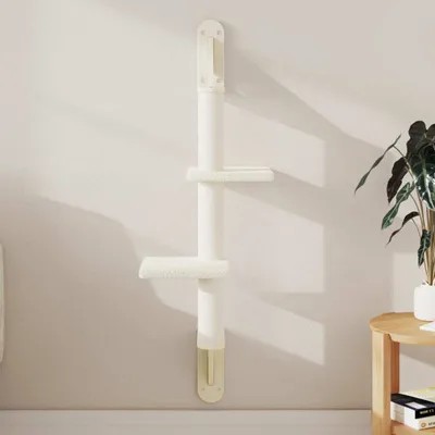 Produktbild von Eleganten-Stil Kratzbaum mit Kratzsäule Wandmontage Creme 108 cm Kratzbäume DE691154