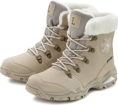 Produktbild von LASCANA Winterstiefelette Winterboots, Outdoorstiefelette, Stiefel, Stiefelette, Schneestiefel beige Größe 37