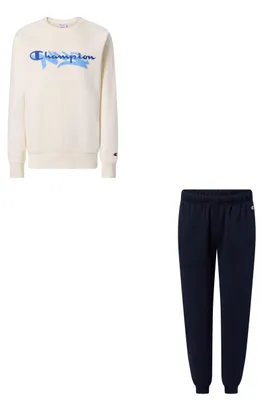 Produktbild von Champion Jungen-Sweatanzug mit Rundhalsausschnitt, Hellblau