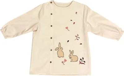 Produktbild von Charmante Kinder-Schürze mit niedlichen Hasenmotiven, Hobbyschürze