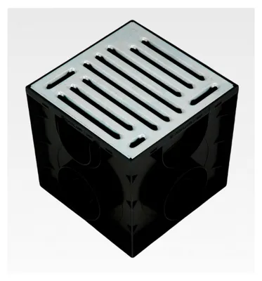 Produktbild von Hofablauf mit Siphon 1,5 Tonnen Entwässerungsgully 250x250x250mm (Stahlrost)