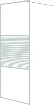 Zdjęcie produktu dla vidaXL Parawan prysznicowy do kabiny prysznicowej Biały 80x195 cm ESG szkło przezroczyste