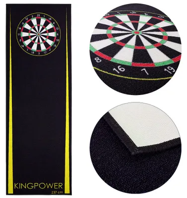 Image de Kingpower Dart 237 x 80 cm Tapis de Fléchettes Tournoi Fléchettes Paillet de Fléchettes
