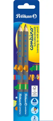 Produktbild von Pelikan 811187, B, Blau, Dreieckig, Sichtverpackung, 2 Stück(e)