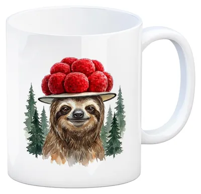 Produktbild von Faultier mit Bollenhut Kaffeebecher Schwarzwald Motiv