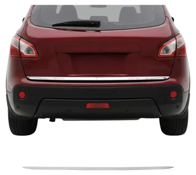 Image de Garniture de Hayon Coffre pour Nissan Qashqai 2014-2021 acier inox Brossé, Image générée par une IA