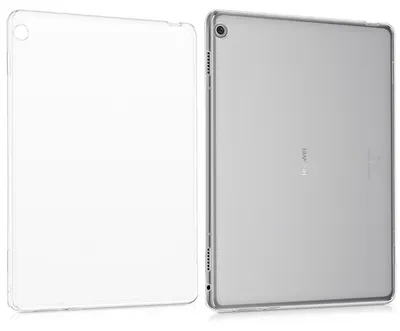 Produktbild von kwmobile Hülle kompatibel mit Huawei MediaPad M3 Lite 10 Hülle - weiches TPU Silikon Case transparent - Tablet Cover Transparent