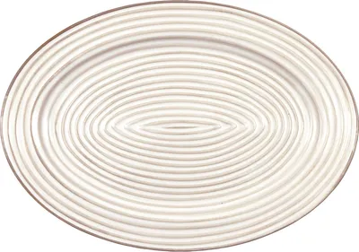 Produktbild von Greengate Dunes Servierplatte oval white 34x24cm